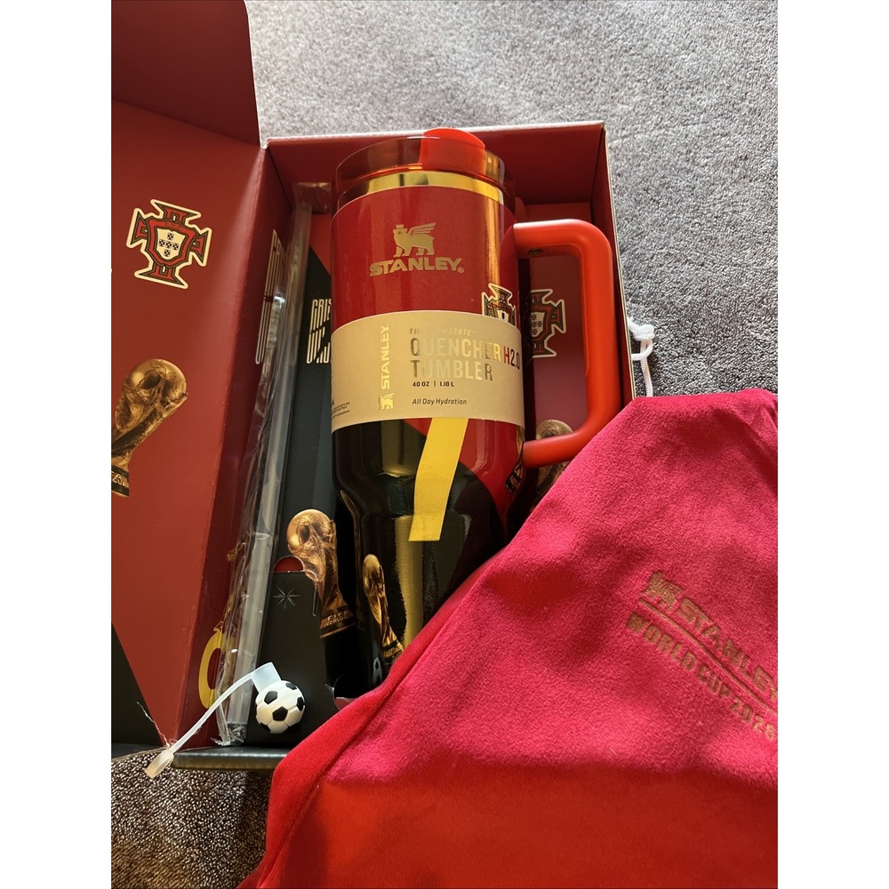 Stanley Cristiano Ronaldo Portugal World Cup 2026 Soccer Tumbler Red Black Gold